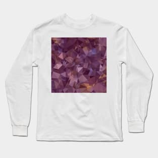 Antique Fuchsia Purple Abstract Low Polygon Background Long Sleeve T-Shirt